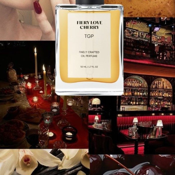 Fiery Love Cherry moodboard