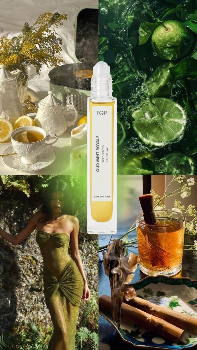 Oud Mint Royale moodboard