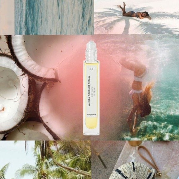 Vanilla Coconut Cream moodboard