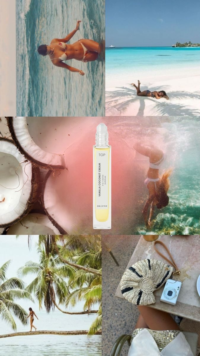 Vanilla Coconut Cream moodboard