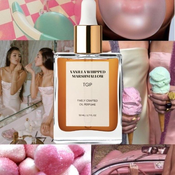 Vanilla Whipped Marshmallow moodboard