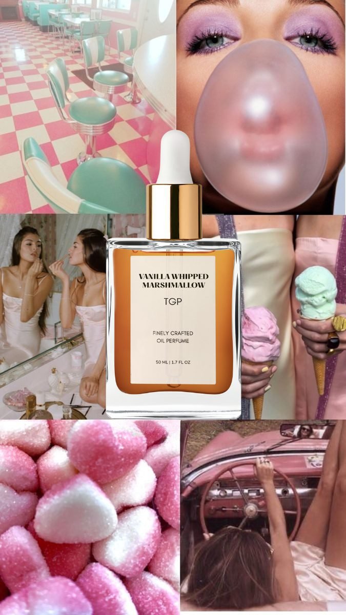 Vanilla Whipped Marshmallow moodboard